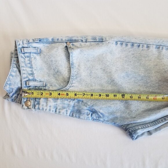 LA Gear Vintage Baggy Y2K Jeans High Rise Tapered SIZE 9 Light Wash Skater - Picture 5 of 14